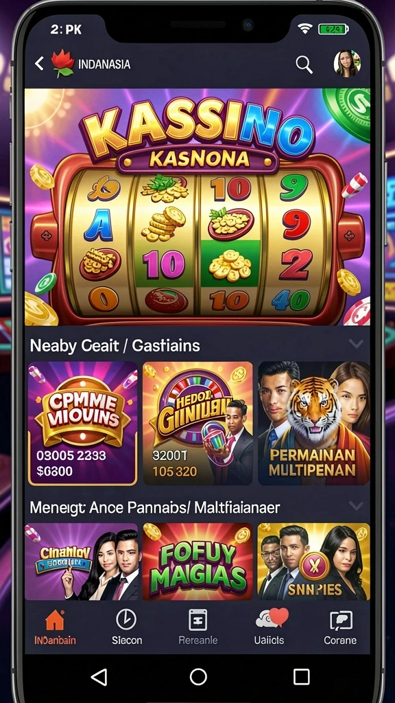 indo777 - Screenshot aplikasi INDO777 menunjukkan antarmuka yang menarik dan user-friendly.