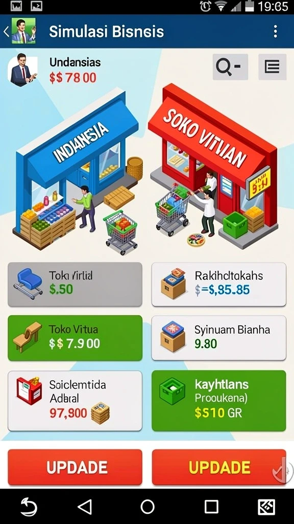 jago368 - Tampilan menu utama yang menarik dan intuitif.